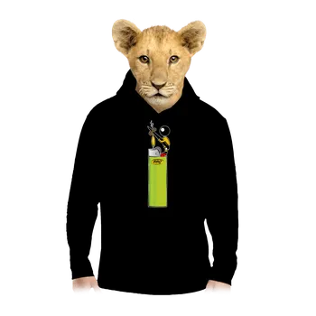 Chlapecká mikina Bastard Panáček dětská mikina klokanka Black