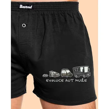 Trenýrky Bastard Evoluce aut muže pánské trenky Black