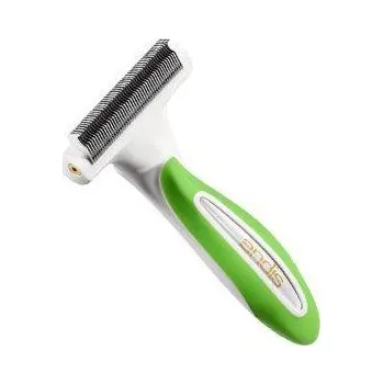 Kartáč pro zvířata Hrablo Andis trimovací na srst zelené husté