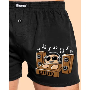 Trenýrky Bastard DJ Těsto pánské trenky Black