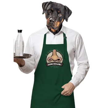 Kuchyňská zástěra Bastard Dům holubí zástěra Bottle Green