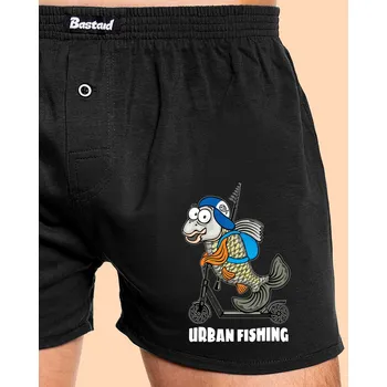 Trenýrky Bastard Urban fishing pánské trenky Black