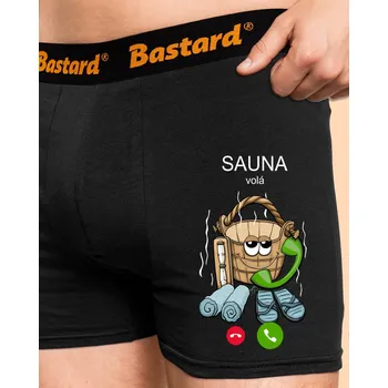 Trenýrky Bastard Sauna volá boxerky Black
