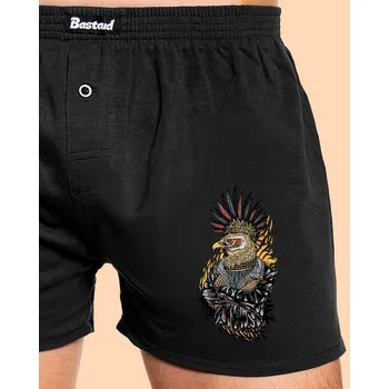 Trenýrky Bastard Punk Eagle pánské trenky Black