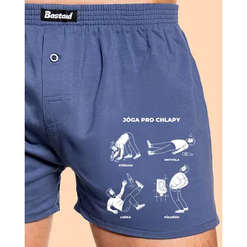 Trenýrky Bastard Jóga pro chlapy pánské trenky Blue