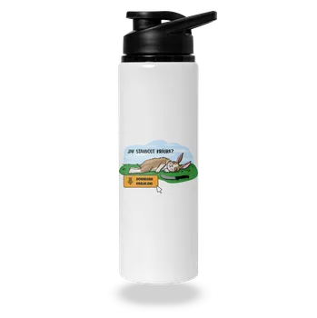 Láhev Bastard Stahování králíka lahev na vodu White