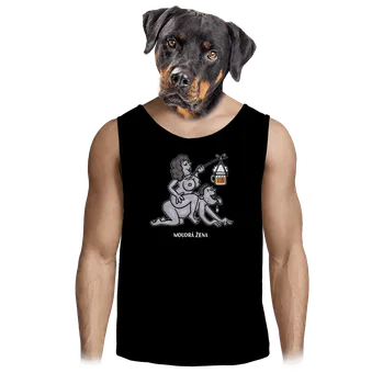 Pánské tílko Bastard Moudrá žena pánské tílko Black