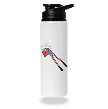 Láhev Bastard Kleště na zámek lásky lahev na vodu White
