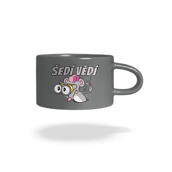 Bastard Šedí vědí - myš hrnek makronka Grey Macaron