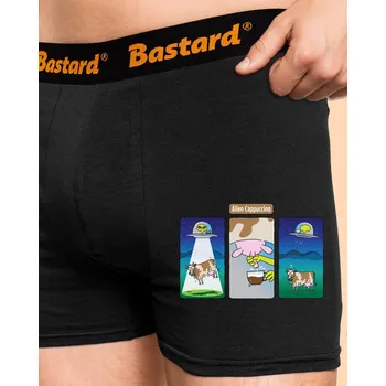 Trenýrky Bastard Alien Cappuccino boxerky Black