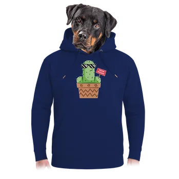 Pánská mikina Bastard Pozor píchám unisex mikina premium Navy