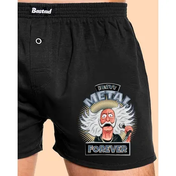 Trenýrky Bastard Heavy metal forever pánské trenky Black