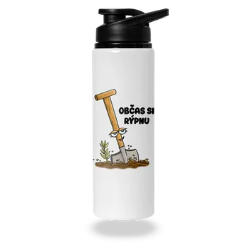 Láhev Bastard Občas si rýpnu lahev na vodu White