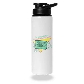 Láhev Bastard B15: SMS lahev na vodu White