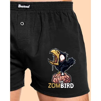 Trenýrky Bastard Zombird pánské trenky Black