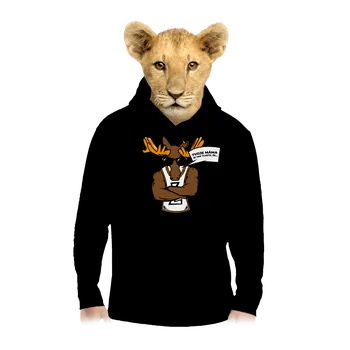 Chlapecká mikina Bastard Stírací drsňák dětská mikina klokanka Black