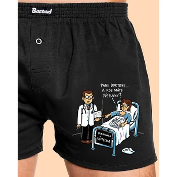 Trenýrky Bastard Diagnóza učitelka pánské trenky Black