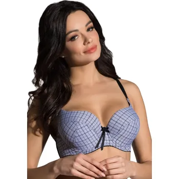 Podprsenka BIGGI PODPRSENKA FULL-CUP KAREN ČERNÁ ŠEDÁ 65F