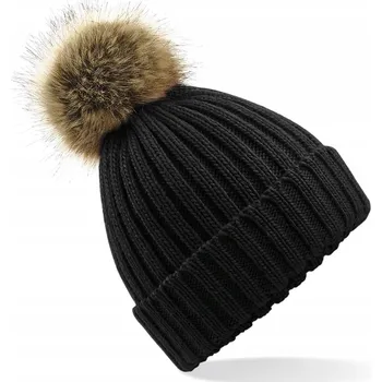Čepice Beechfield zimní čepice beanie černá, univerzální velikost
