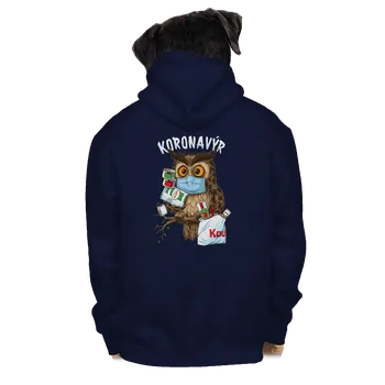 Pánská mikina Bastard Koronavýr pánská mikina na zip Navy