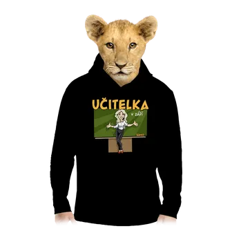Chlapecká mikina Bastard Učitelka v září dětská mikina klokanka Black