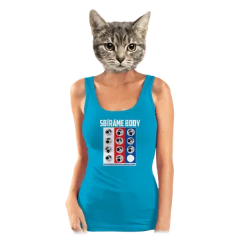 Bastard Sbíráme body - hokej dámské tílko klasické Blue Atol