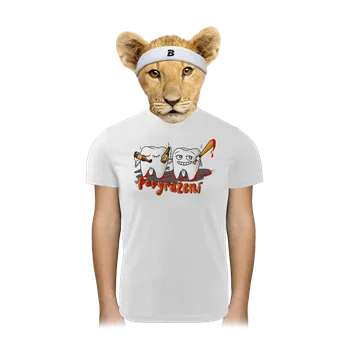 Chlapecké tričko Bastard Povyražení dětské sportovní tričko White