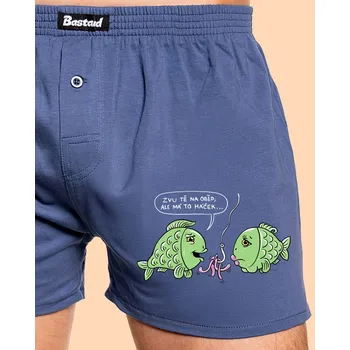 Trenýrky Bastard Háček pánské trenky Blue