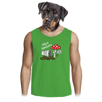 Pánská móda Bastard Kelímek a Vochomůrka pánské tílko Lime