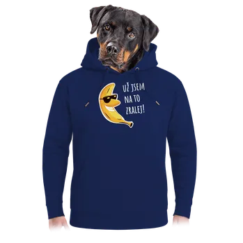 Pánská mikina Bastard Jsem zralej unisex mikina premium Navy