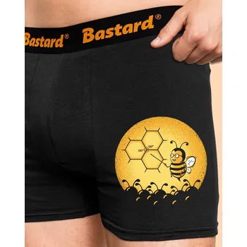 Trenýrky Bastard Včelí univerzita boxerky Black