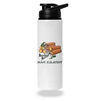 Láhev Bastard Mám kulatiny lahev na vodu White