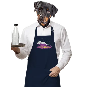 Kuchyňská zástěra Bastard Odkryté tajemství zástěra Navy