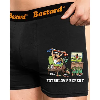 Trenýrky Bastard Fotbalový expert boxerky Black