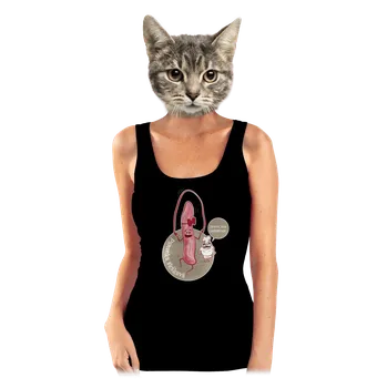 Bastard Panenka skákavá dámské tílko klasické Black