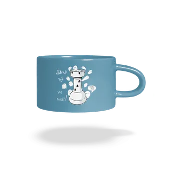 Bastard Straší mi ve věži hrnek makronka Blue Macaron