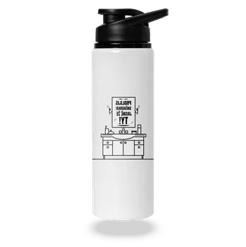 Láhev Bastard Zrcadlo, zrcadlo... lahev na vodu White