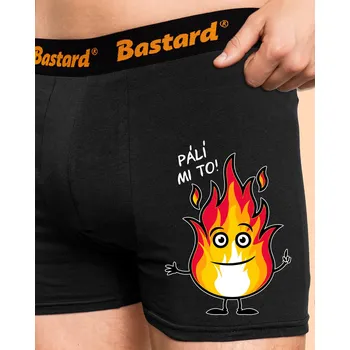 Trenýrky Bastard Pálí mi to boxerky Black