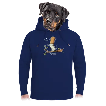 Pánská mikina Bastard Špaček unisex mikina premium Navy