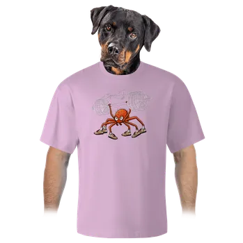 Pánské tričko Bastard Pavučinka unisex tričko oversized Orchid