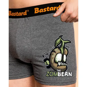 Trenýrky Bastard Zombean boxerky Gray Melange