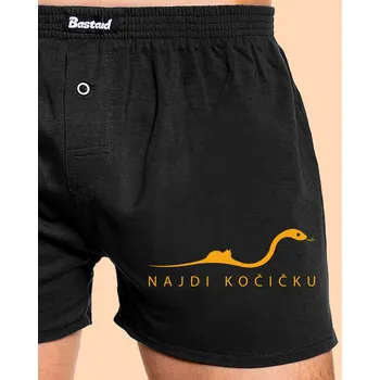 Trenýrky Bastard Najdi kočičku pánské trenky Black