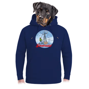 Pánská mikina Bastard Silnoproudař unisex mikina premium Navy