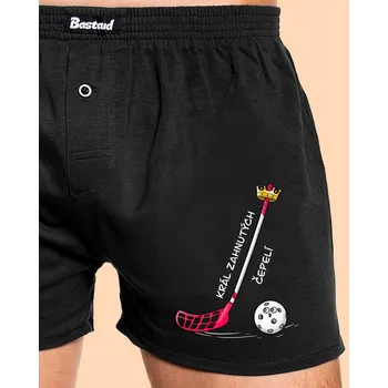 Pánské spodní prádlo Bastard Král zahnutých čepelí - florbal pánské trenky Black