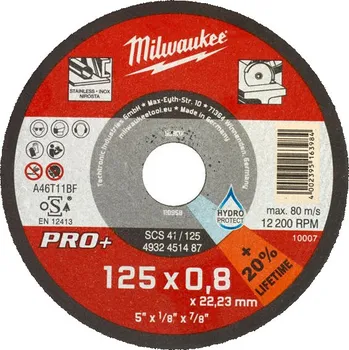 Řezný kotouč MILWAUKEE Flex 125x0,8 ocel+inox SCS42