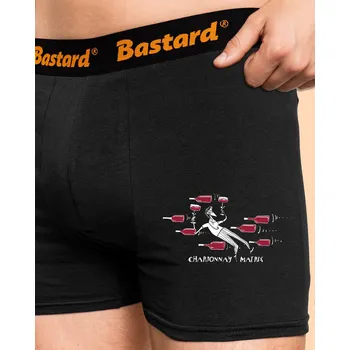 Trenýrky Bastard Chardonnay matrix boxerky Black