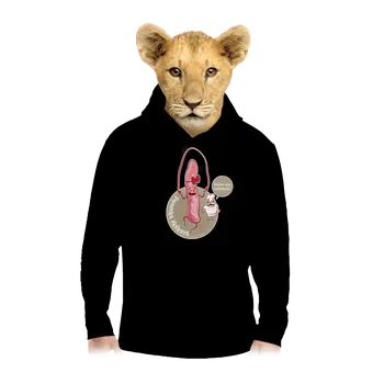 Chlapecká mikina Bastard Panenka skákavá dětská mikina klokanka Black