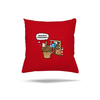 Polštář Bastard K nakousnutí polštář Red