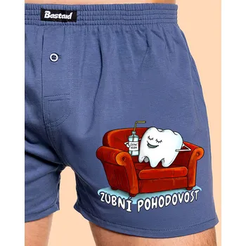 Trenýrky Bastard Zubní pohodovost pánské trenky Blue