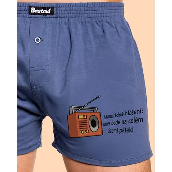 Trenýrky Bastard Mimořádné hlášení pánské trenky Blue